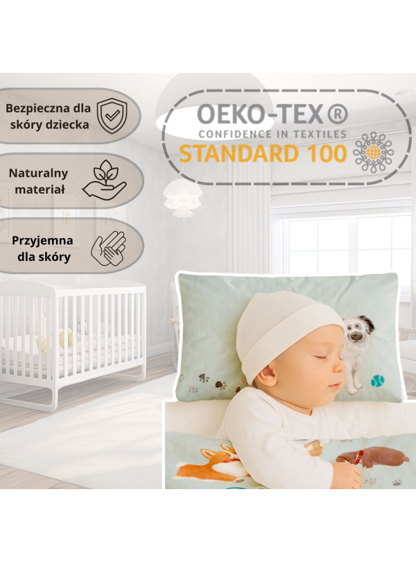 POŚCIEL DO ŁÓŻECZKA 90x120 PIESKI 4580_B