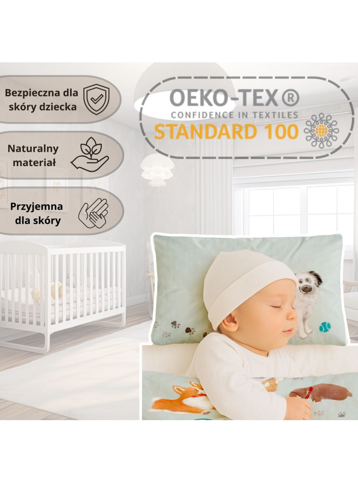 POŚCIEL DO ŁÓŻECZKA 90x120 PIESKI 4580_B