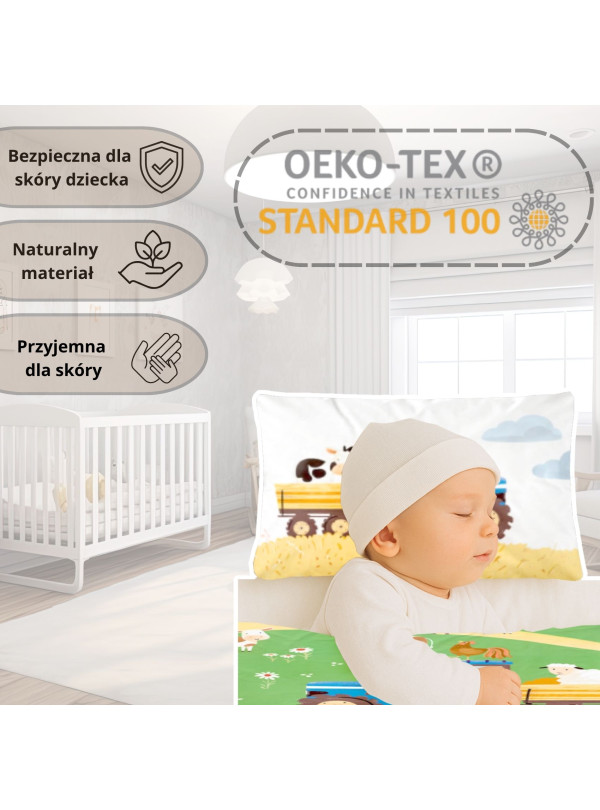 POŚCIEL DO ŁÓŻECZKA 100x135 FARMA OWIECZKI 5513_B