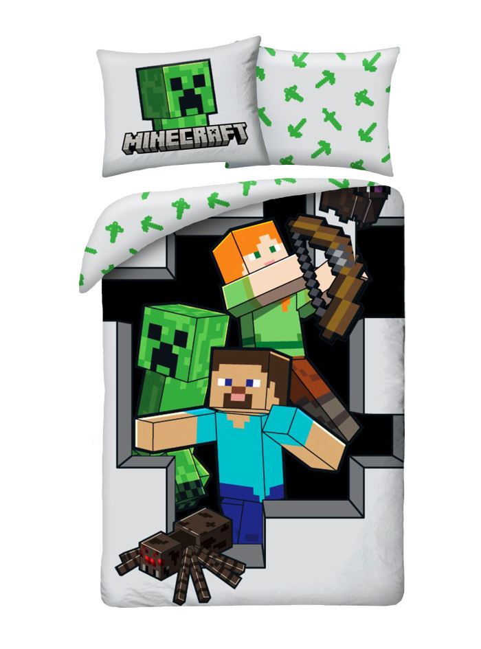 POŚCIEL 140x200 MINECRAFT ALEX STEVE MNC-946
