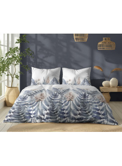 POŚCIEL BAWEŁNIANA 160x200 W LIŚCIE PAPROCI 5248_B