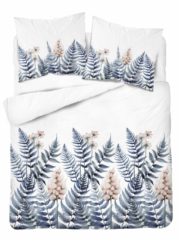 POŚCIEL BAWEŁNIANA 200x220 W LIŚCIE PAPROCI 5248_B