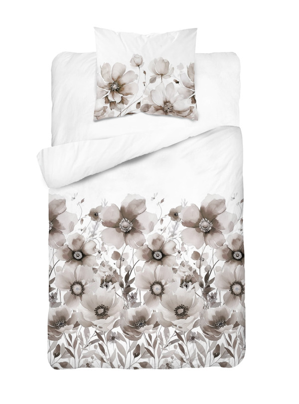POŚCIEL BAWEŁNIANA 140x200 W KWIATY 5249_A