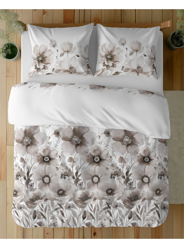 POŚCIEL BAWEŁNIANA 200x220 W KWIATY 5249_A