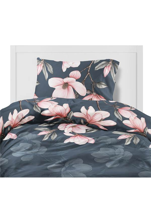 POŚCIEL FLANELOWA 140x200 W KWIATY BAWEŁNIANA 5625_A