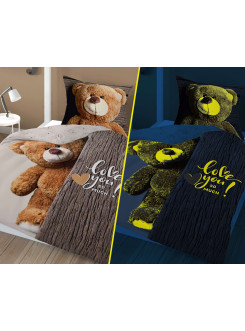 POŚCIEL 160x200 ŚWIECĄCA W CIEMNOŚCI MIŚ 2