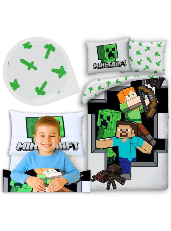 POŚCIEL 140x200 MINECRAFT ALEX STEVE MNC-946