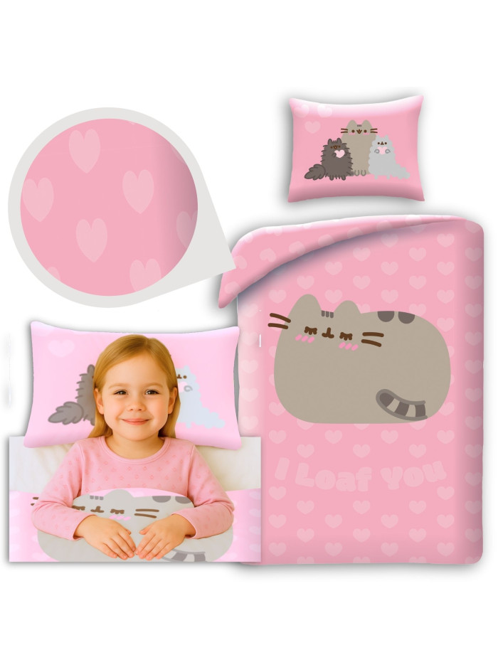 POŚCIEL 140x200 PUSHEEN I LOAF YOU PUS-9092
