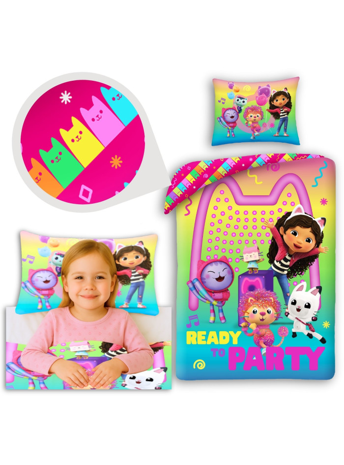 POŚCIEL 140x200 KOCI DOMEK GABI DLA DZIEWCZYNKI GAB-7579