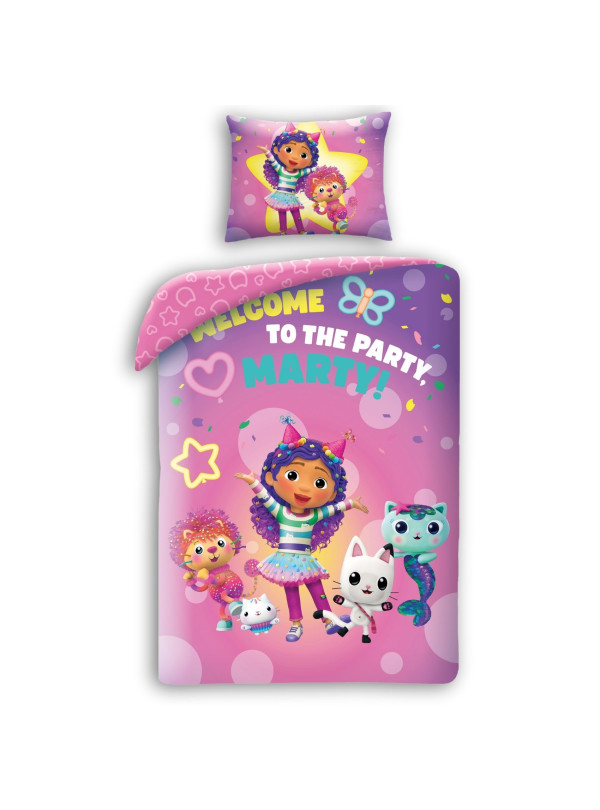 POŚCIEL 140x200 KOCI DOMEK GABI DLA DZIEWCZYNKI GAB-1300