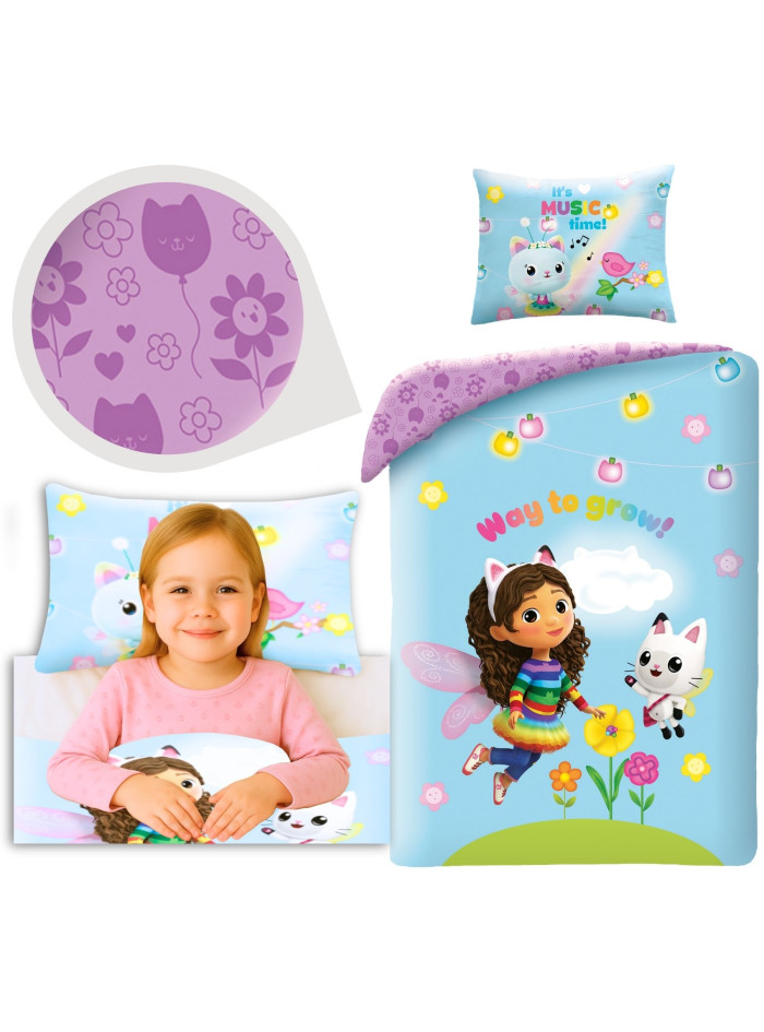 POŚCIEL 160x200 KOCI DOMEK GABI GAB-0804