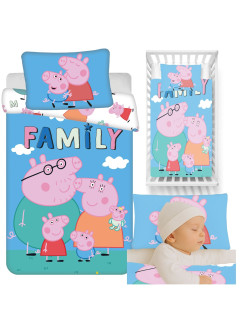POŚCIEL DO ŁÓŻECZKA 100x135 ŚWINKA PEPPA PEP215