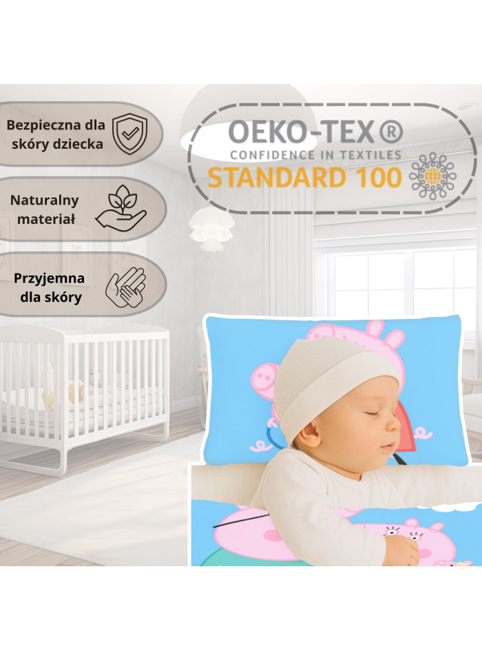 POŚCIEL DO ŁÓŻECZKA 100x135 ŚWINKA PEPPA PEP215 POŚCIEL DO ŁÓŻECZKA 100x135 ŚWINKA PEPPA PEP215