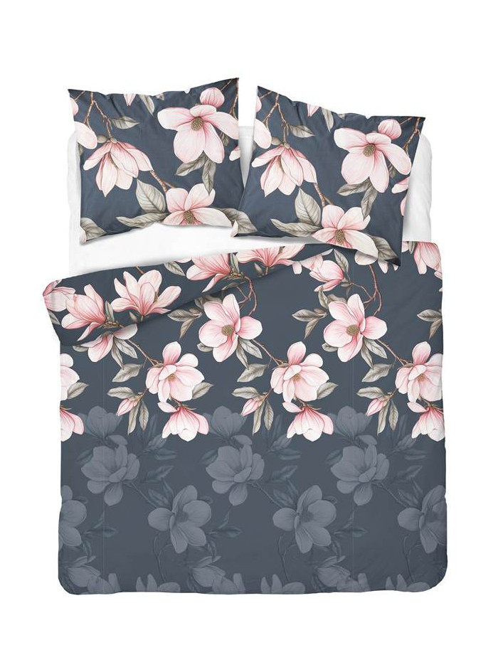 POŚCIEL FLANELOWA 160x200 W KWIATY CIEMNA 5625_A