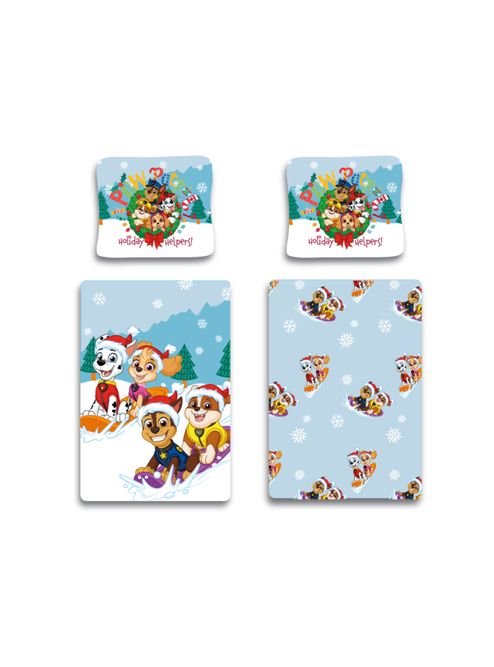 POŚCIEL BAWEŁNIANA 140x200 PSI PATROL ŚWIĄTECZNA PP_1085