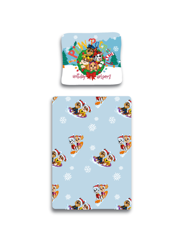 POŚCIEL BAWEŁNIANA 140x200 PSI PATROL ŚWIĄTECZNA PP_1085