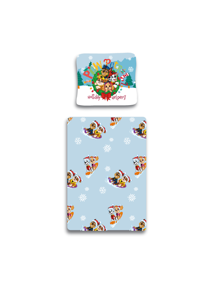 POŚCIEL BAWEŁNIANA 140x200 PSI PATROL ŚWIĄTECZNA PP_1085