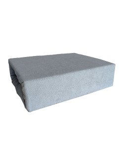 Prześcieradło Frotte z gumką 80x160cm Szare