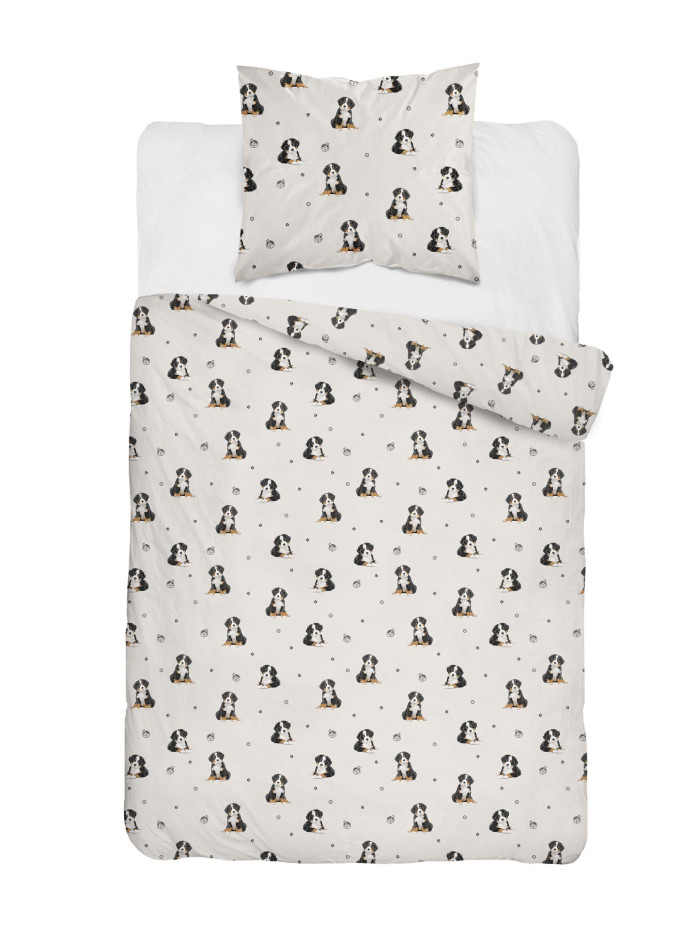 POŚCIEL MŁODZIEŻOWA 140x200 BIAŁA PIESKI 5871_A