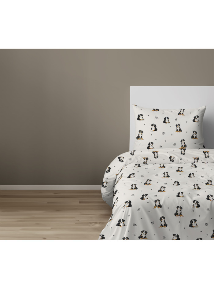 POŚCIEL MŁODZIEŻOWA 140x200 BIAŁA PIESKI 5871_A