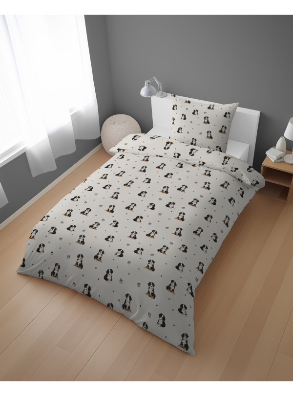 POŚCIEL MŁODZIEŻOWA 160x200 BIAŁA PIESKI 5871_A
