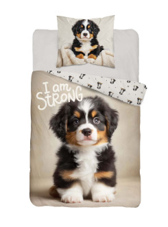 POŚCIEL Z PSEM 140x200 SZCZENIACZEK 5863_A