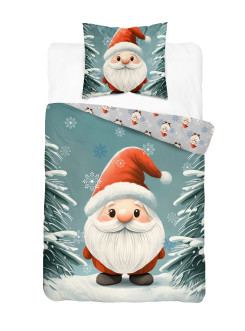 POŚCIEL ŚWIĄTECZNA 140x200 MIKOŁAJ 5868_A