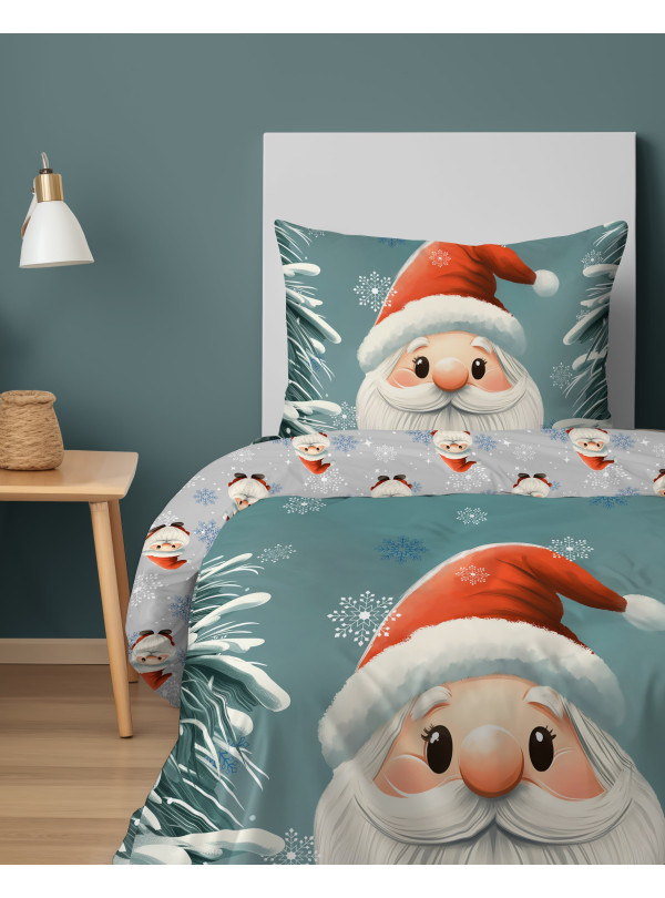 POŚCIEL ŚWIĄTECZNA 160x200 MIKOŁAJ 5868_A