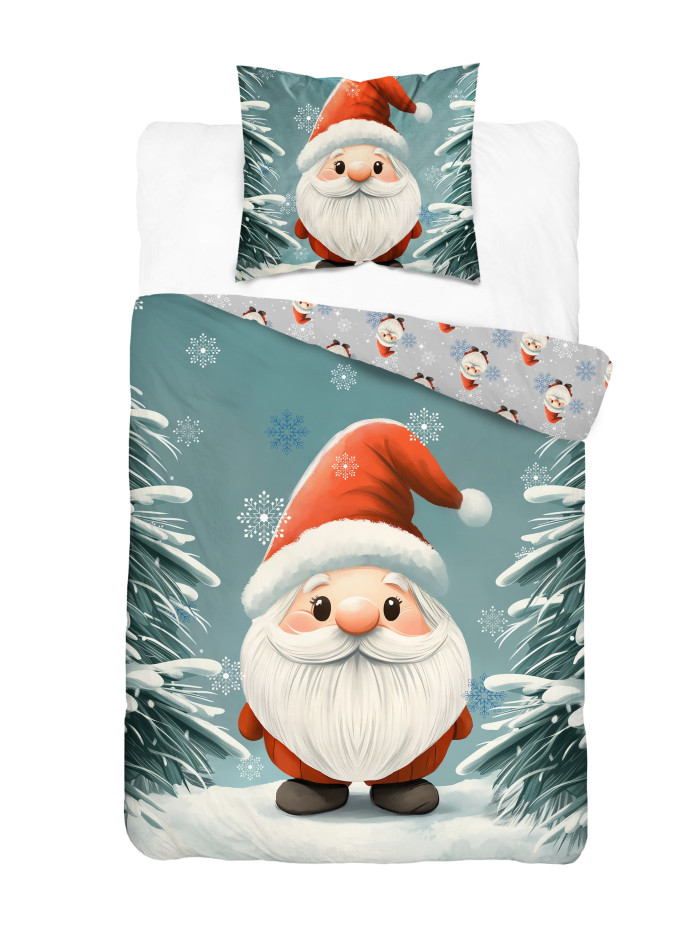 POŚCIEL ŚWIĄTECZNA 160x200 MIKOŁAJ 5868_A