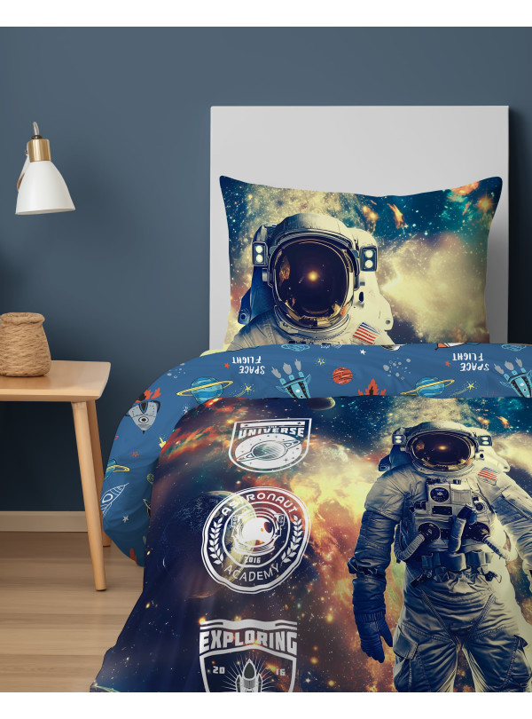 POŚCIEL MŁODZIEŻOWA 160x200 KOSMONAUTA 5869_A
