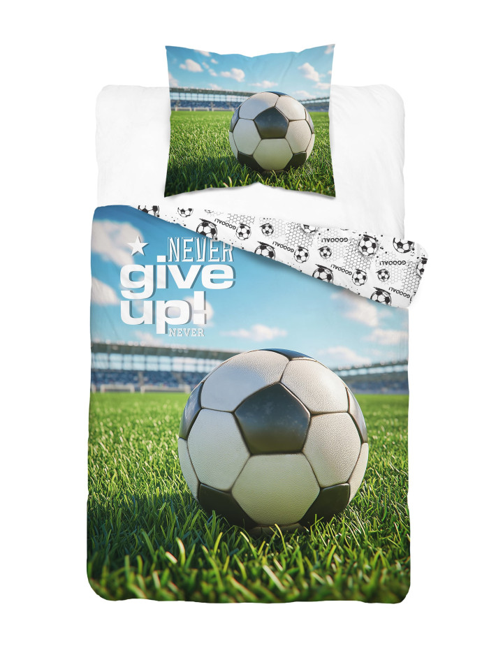 POŚCIEL MŁODZIEŻOWA 140x200 PIŁKA NOŻNA 5870_A