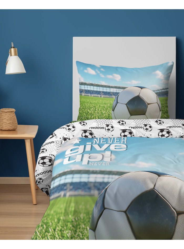 POŚCIEL MŁODZIEŻOWA 140x200 PIŁKA NOŻNA 5870_A