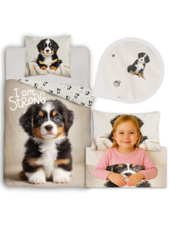 POŚCIEL Z PSEM 160x200 SZCZENIACZEK 5863_A