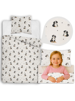 POŚCIEL MŁODZIEŻOWA 160x200 BIAŁA PIESKI 5871_A