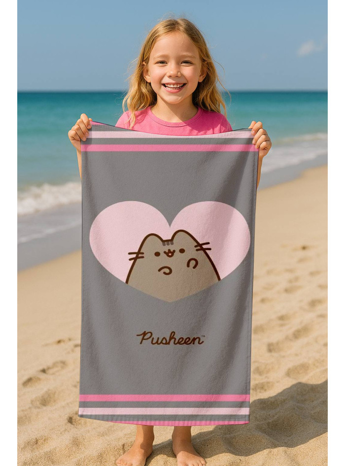 RĘCZNIK PUSHEEN 70x140 KĄPIELOWY SERCE