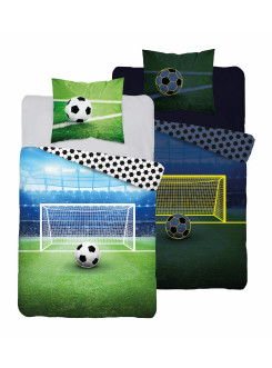 POŚCIEL 140x200 ŚWIECĄCA W CIEMNOŚCI PIŁKA NOŻNA 3855_A