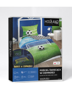POŚCIEL 160x200 ŚWIECĄCA W CIEMNOŚCI PIŁKA NOŻNA 3855_A 2