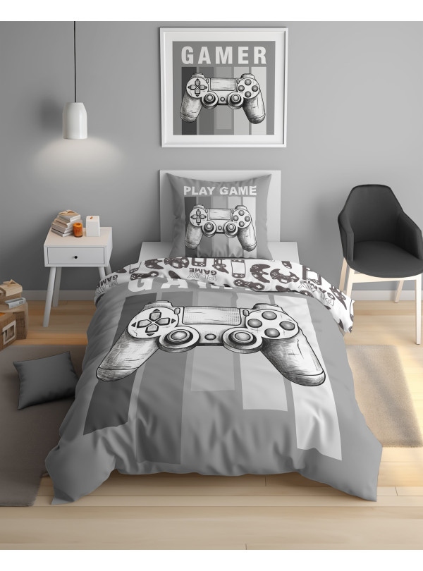 POŚCIEL 140x200 ŚWIECĄCA W CIEMNOŚCI DLA GRACZA 5730A