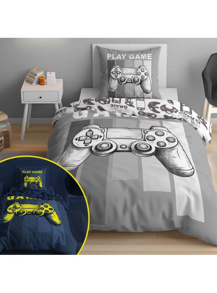 POŚCIEL 160x200 ŚWIECĄCA W CIEMNOŚCI DLA GRACZA 5730A