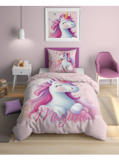 POŚCIEL 140x200 ŚWIECĄCA W CIEMNOŚCI JEDNOROŻEC 5732A 2