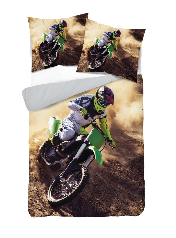 KOMPLET POŚCIELI 160x200 DWUSTRONNA 3D MOTOR