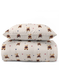 POŚCIEL MŁODZIEŻOWA 140x200 Z MISIAMI MIŚ 5724_A 2