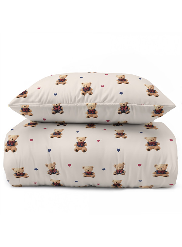 POŚCIEL MŁODZIEŻOWA 140x200 Z MISIAMI MIŚ 5724_A