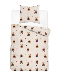 POŚCIEL MŁODZIEŻOWA 160x200 Z MISIAMI MIŚ 5724_A