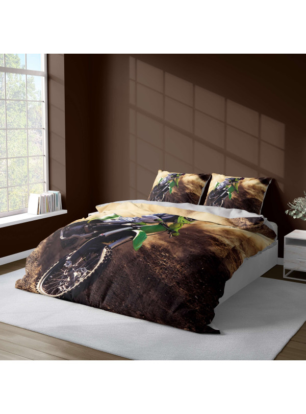 KOMPLET POŚCIELI 160x200 DWUSTRONNA 3D MOTOR