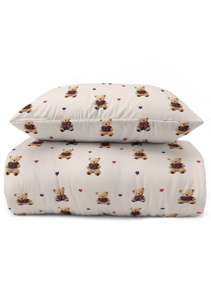 POŚCIEL MŁODZIEŻOWA 160x200 Z MISIAMI MIŚ 5724_A