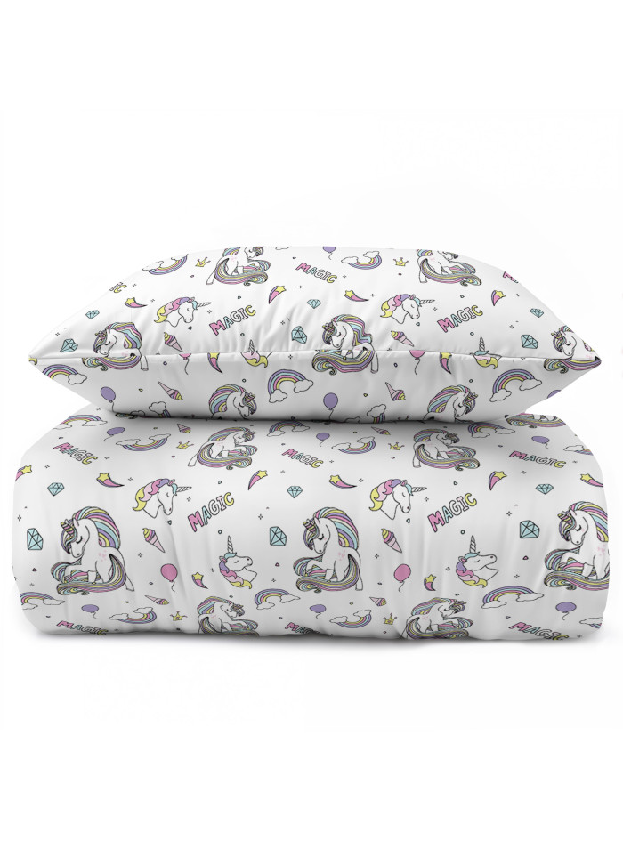 POŚCIEL MŁODZIEŻOWA 160x200 Z JEDNOROŻCEM 5725_A