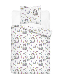 POŚCIEL MŁODZIEŻOWA 160x200 Z JEDNOROŻCEM 5725_A