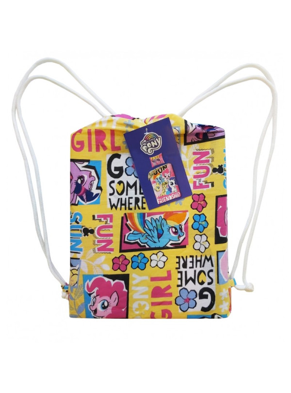 POŚCIEL BAWEŁNIANA 140x200 MY LITTLE PONY RÓŻOWA + WOREK MLP-2003BL