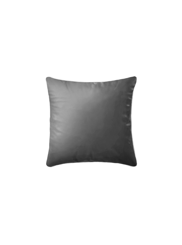 POSZEWKA NA PODUSZKĘ/JAŚKA 40x40 cm SZARA Z LAMÓWKĄ